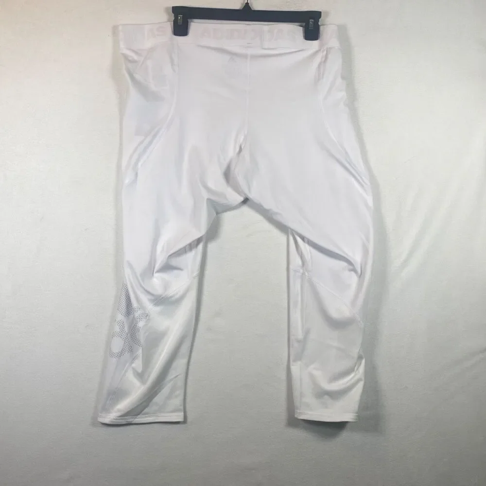 Adidas Alphaskin 3/4 Tights Men’s Size 3XL – White – NWT